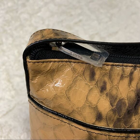 🆕 Lodis Alexandria Paola Messenger Crossbody Snakeskin Print Bag - Picture 7 of 15